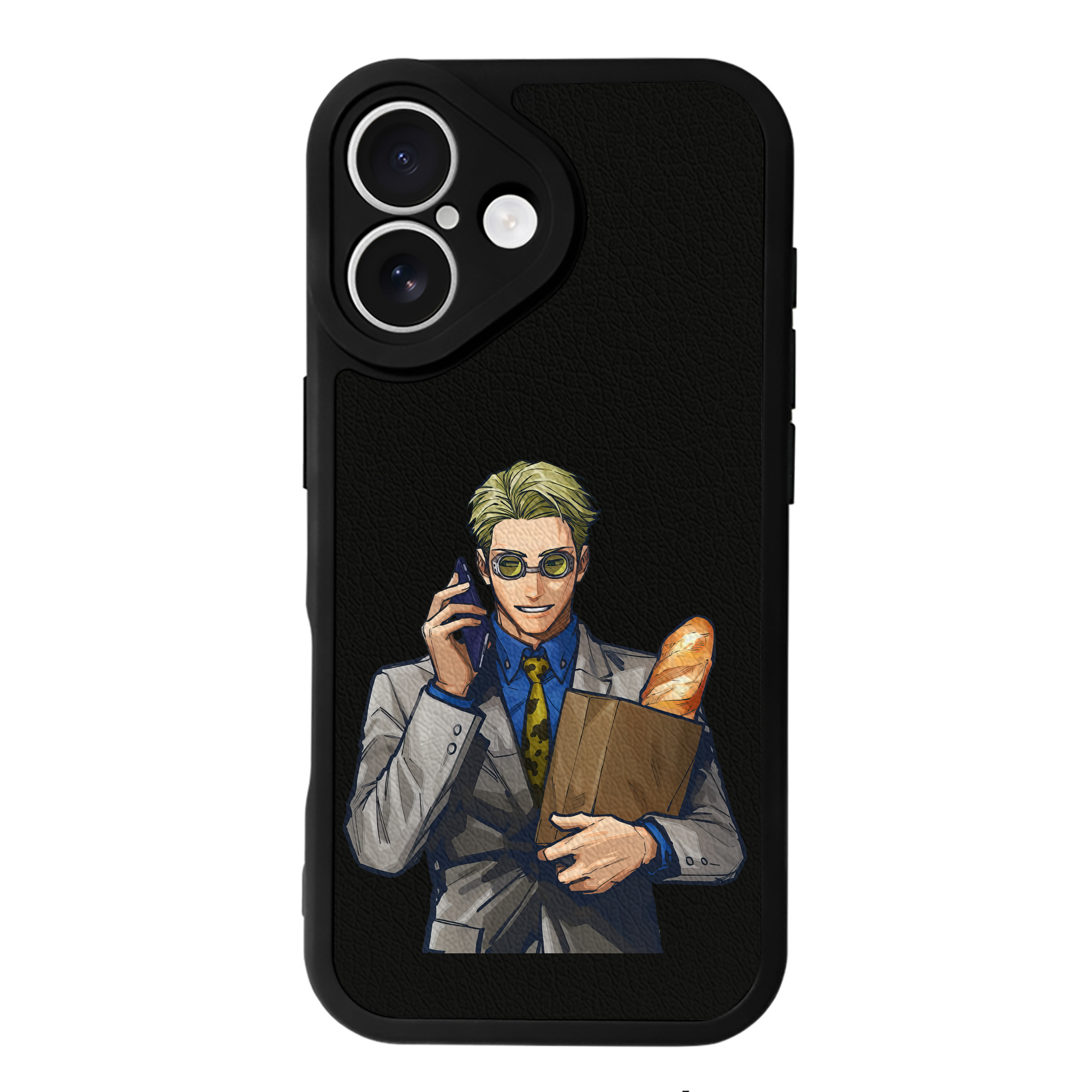 （画像用） 呪術廻戦 Jujutsu Kaisen 【iPhone 16シリーズ対応】シリコンスマホケース（レザー調） 材質：シリコン